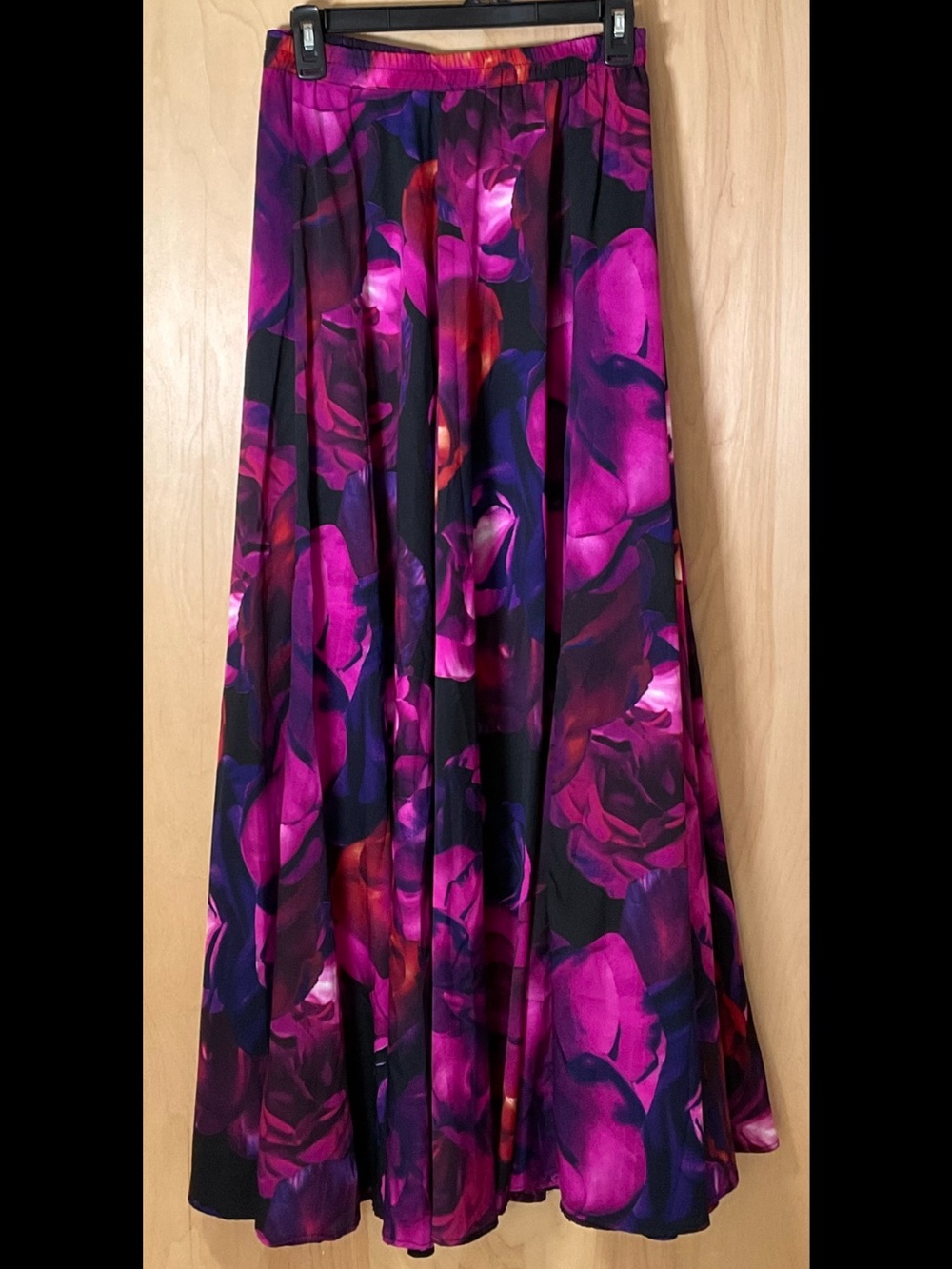 Vintage Cupio Full Circle Floral Print Maxi Skirt - EUC